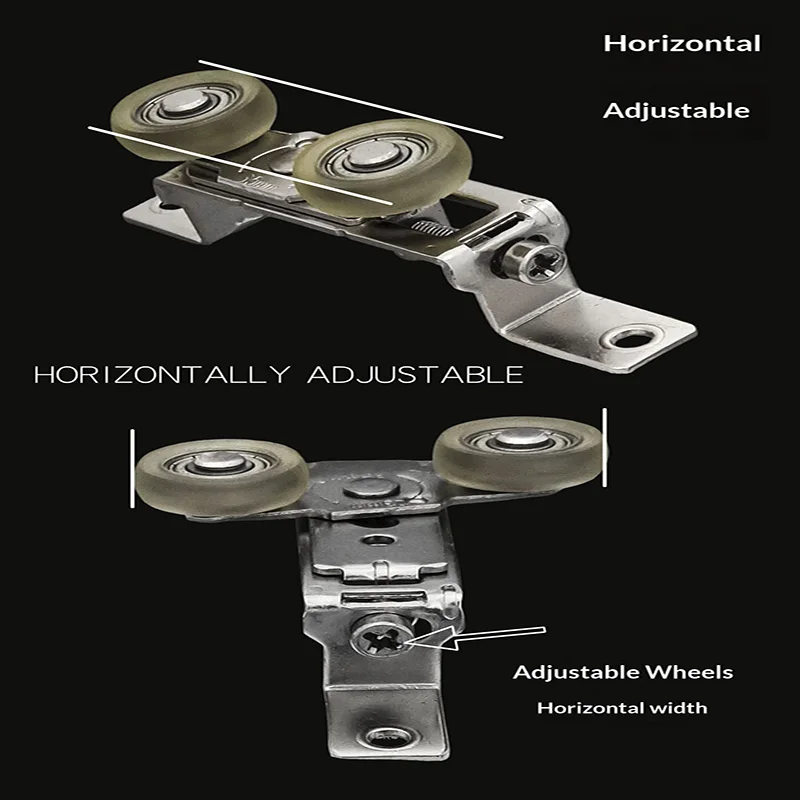 Heavy-duty sliding door upper wheel aluminum alloy sliding door upper track suspended pulley top wheel guide wheel one-character