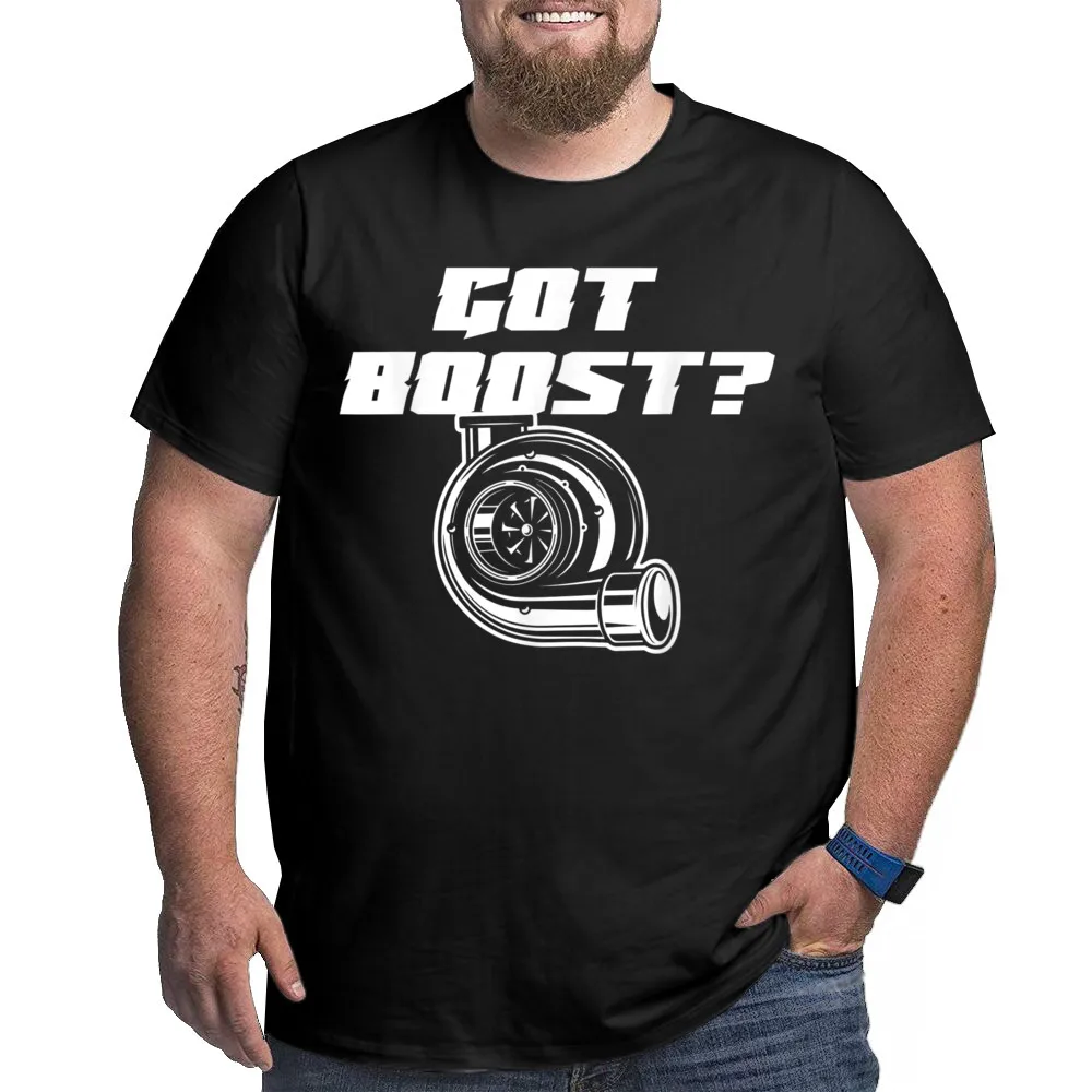 O-Neck got boost turbo t shirt Combed cotton Mens T Shirts Normal Short Sleeve Tees Oversized Printed On Tops Shirts