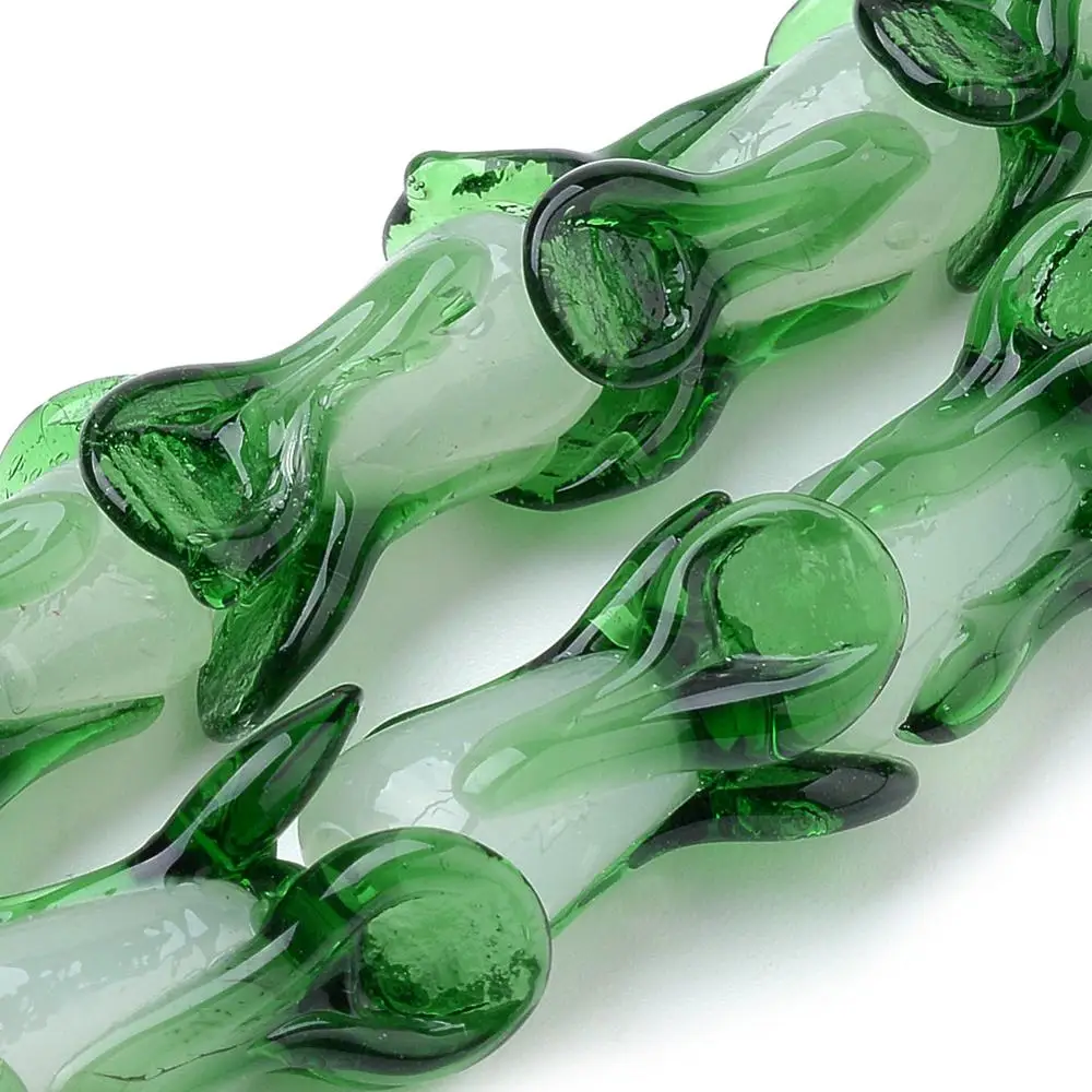 

10pcs Handmade Lampwork Glass Spacer Beads Vegetable/Watermelon/Corn Shape Cute Necklace Bracelet Jewelry Making DIY Pendants
