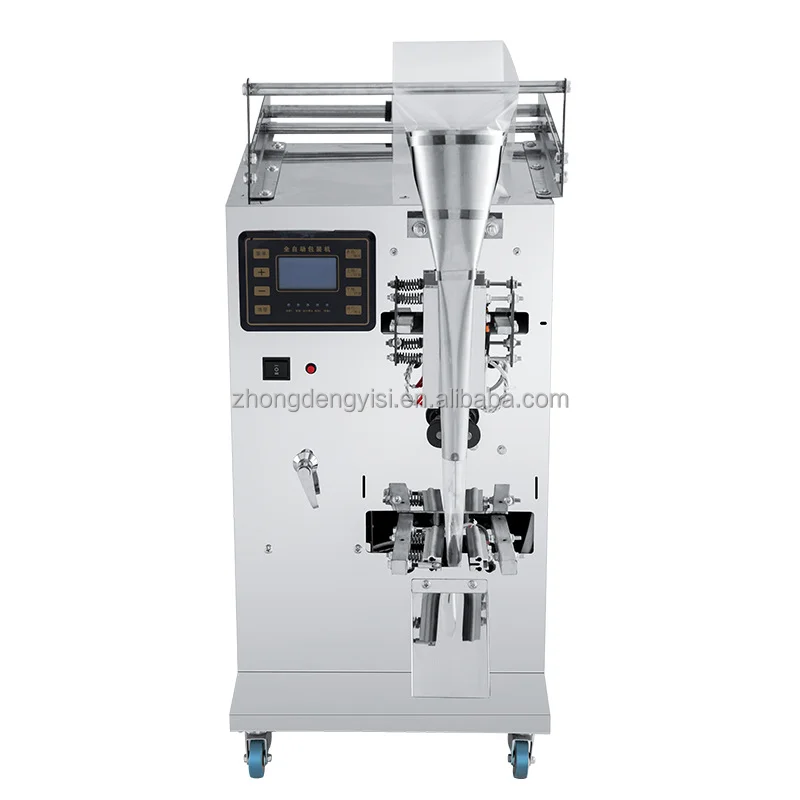 Small Automatic Packaging Machine for Powder Particles Three-Sided Back-Sealing Food Bags for Beverage & Food Plastic Material
