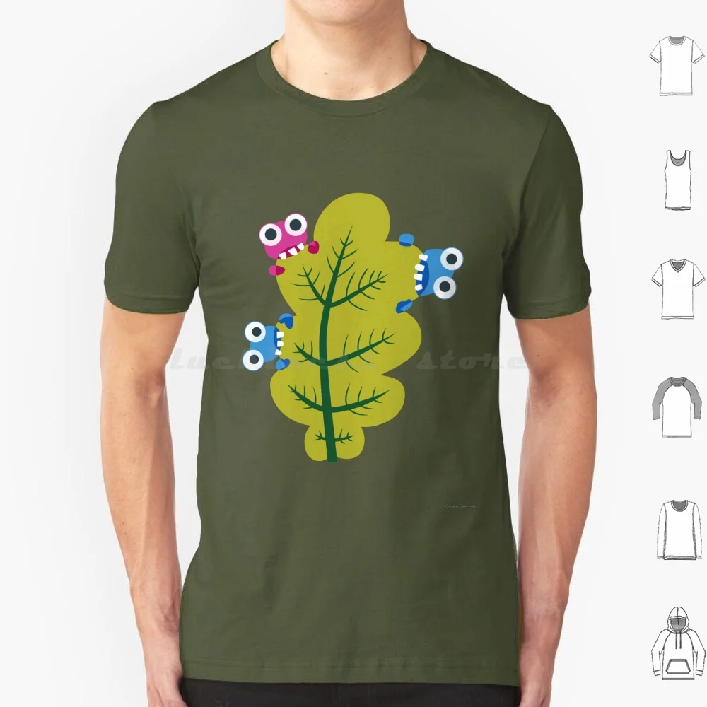 Cute Bugs Eat Green Leaf T Shirt Men Women Kids 6xl Leaf Spring Springtime Cute Spring Spring Green Nature Green Leaf Leaves