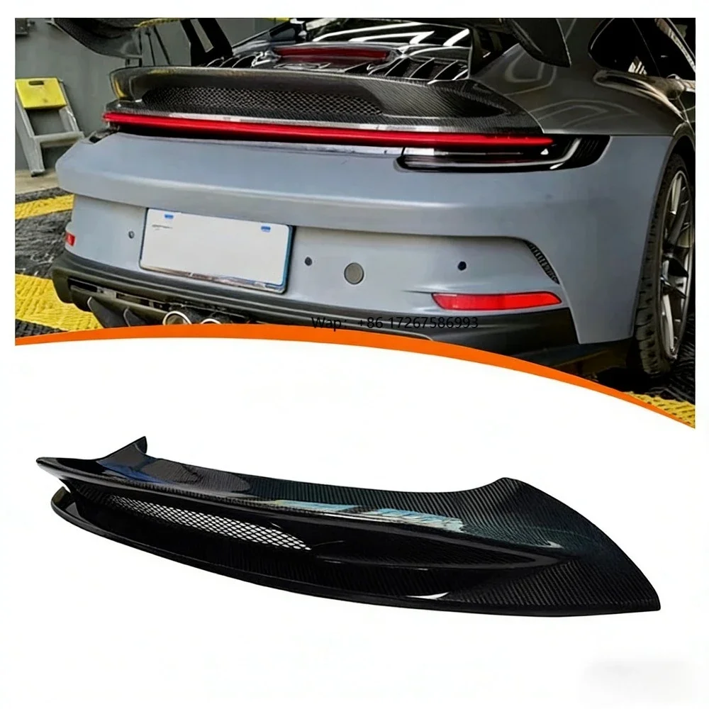 Car Accessories Single Replacement Tail Wing Kit 911 GT3 Style Carbon Fiber Spoiler Rear Wing for Por 911 992 2020-