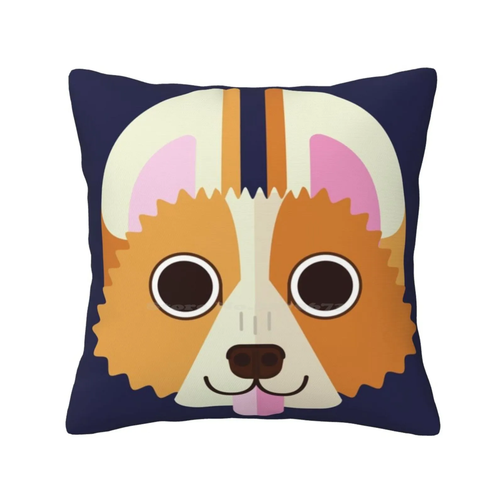 Corgi Home Sofa Car Waist Throw Pillowcase Corgis Dogs Puppy Puppies Kids Children Cute Funny Bright Melophilus Happy Good Boy