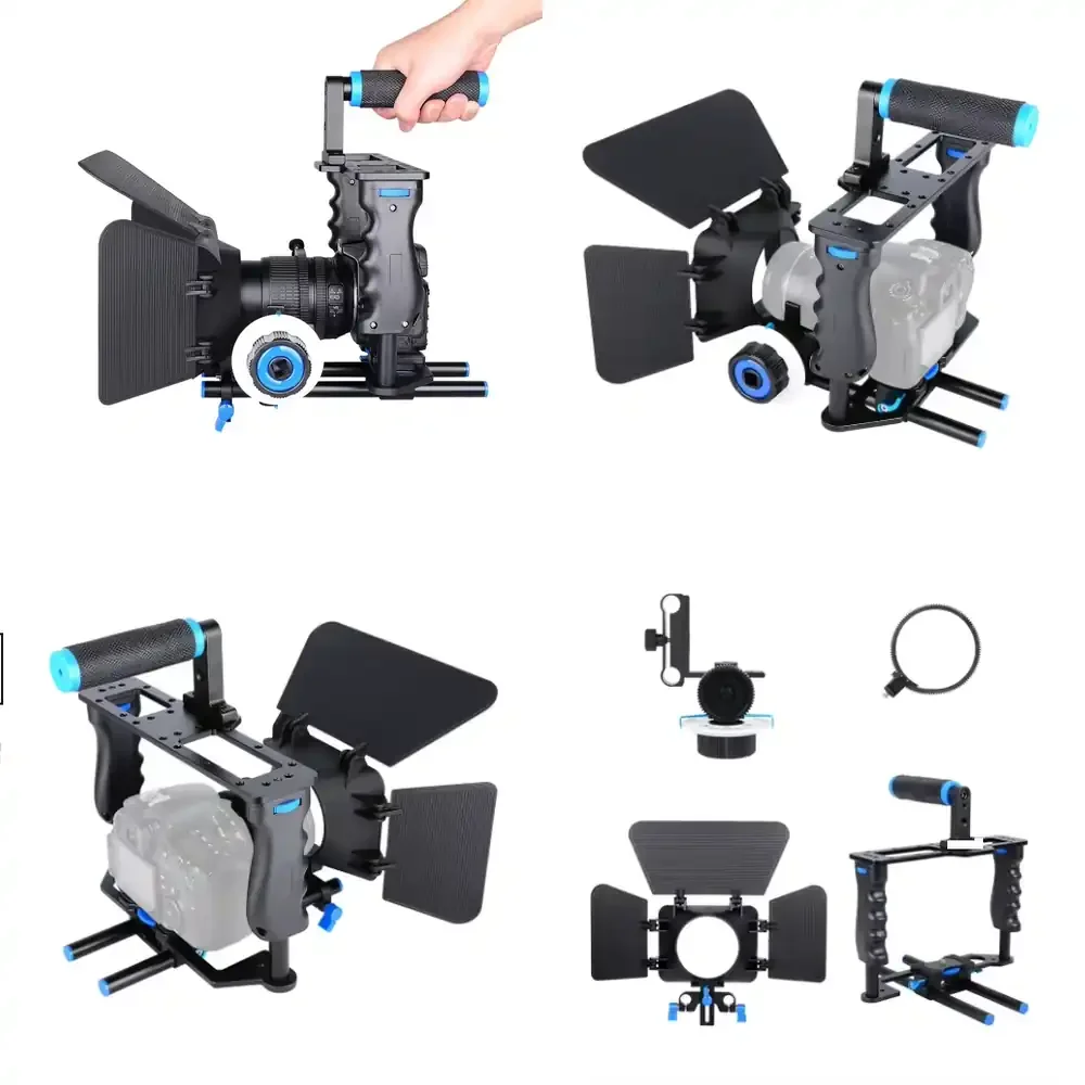 

C200 Professional Portable Dslr Rig Camera Cage Kit for Camera Video Camcorder