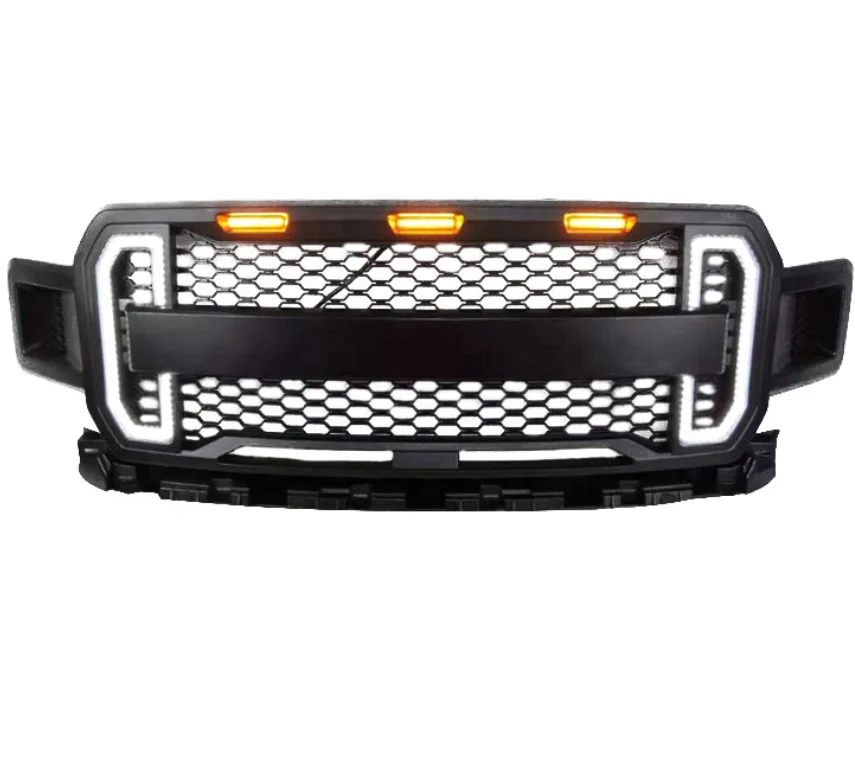 New type Grill With Tunning Lights for Ford F150 2018-2019 Auto 4X4 Accessories