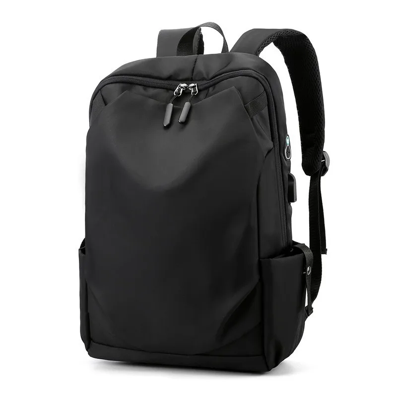 Mens Casual Laptop Backpack Large Capacity Durable Nylon School Backpack with Usb Charging Port for Daily Commute Travel