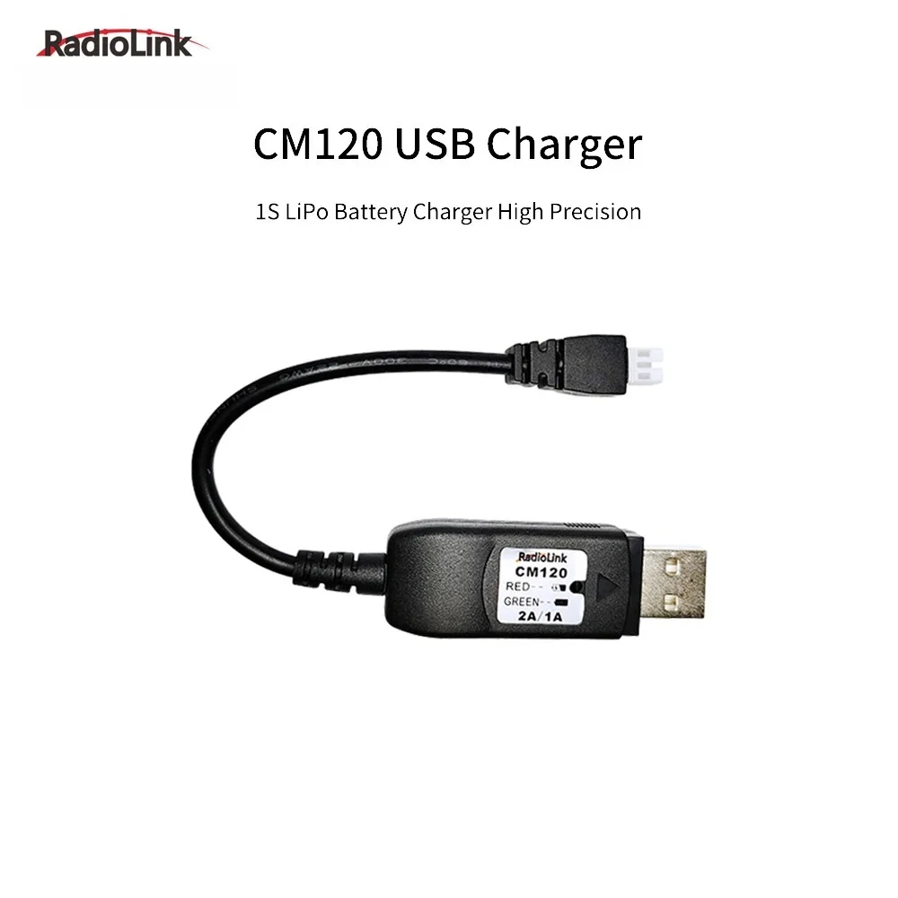Radiolink CM120 1S 660mAh 25C 3.7V Lipo Battery Fast Charger PH2.0 USB Connector for Radiolink F121 Drone