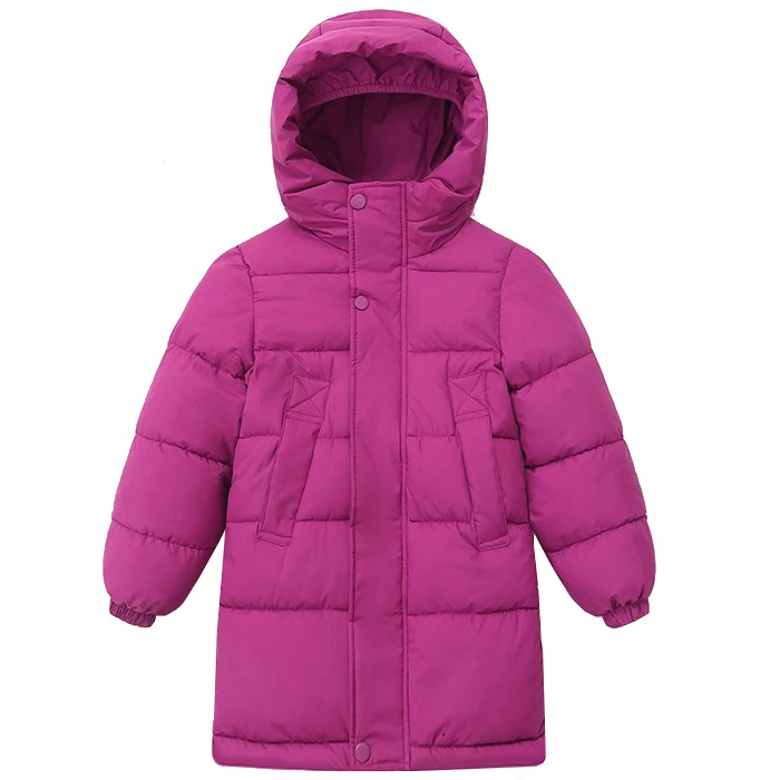 New winter fashion Kids girls jacket Glossy children plus thick velvet jacket big virgin long warm coat for cold winter jacket