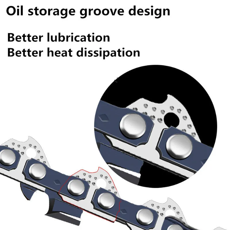 2pcs 10/12/14/16/18 Inch Steel Chainsaw Chain 40/45/52/59/64 Drive 3/8\