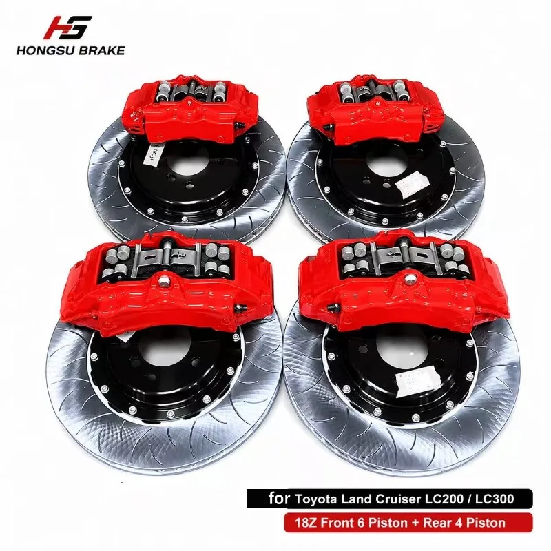 26 StyleCustomised Racing Car Brake 18z 6 Pot Piston Rear 4 Pot Brake Caliper Kit For LAND CRUISER PRADO GRJ150 120 Lc100