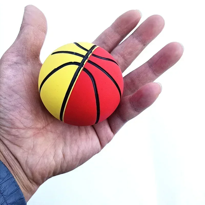 1pcs Jump Ball Soft Rubber Basketball Toys Bouncy Balls Baby Outdoor Indoor Sports Toy High Bouncing Anti-Stress for Kids Adults