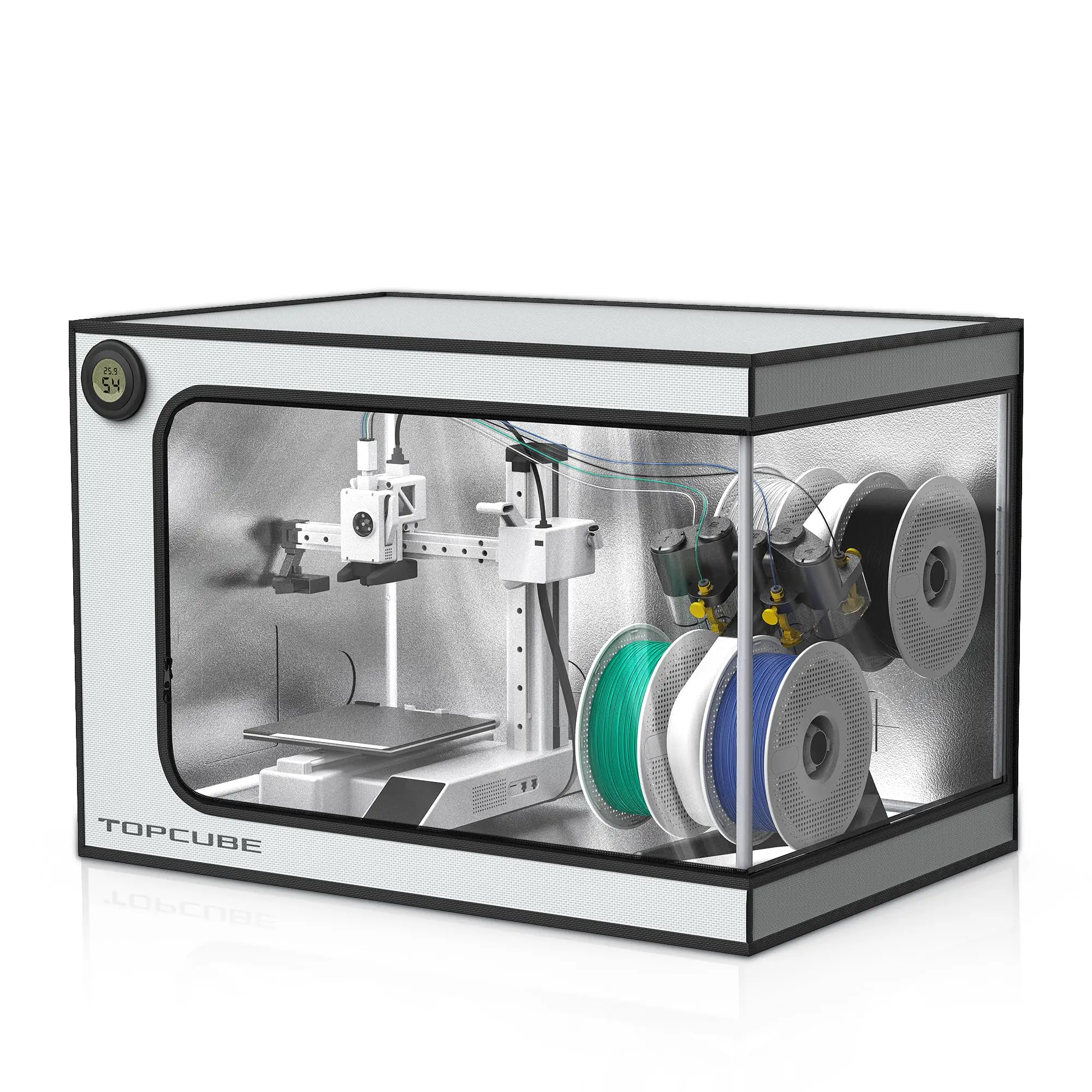 YOOPAI 3D printer Behuizing Voor Bambu lab A1/A1 mini 3D printer Huis Cover met LED licht Constante Temperatuur brandwerende grote