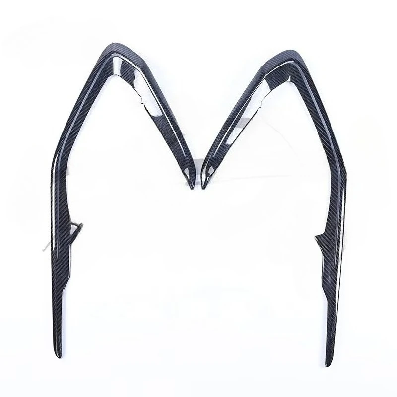 Genuine Carbon Fiber Interior Door Panel Chrome Trim Cover for  Camaro 6th 2016-2024