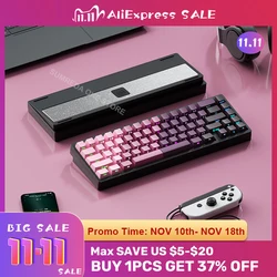 AL65 Sugar65 LEOBOG Hi75 Wired Customized Aluminum Mechanical Keyboard 66/81 Keys TYPE-C Hotswap RGB Backlit Gaming Keyboard