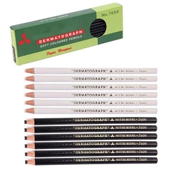 2pcs Lapis Dermatografico Eyebrow Pencil Dermograph Black Marker Pencil for Permanent Makeup Microblading Tattoo Accessories