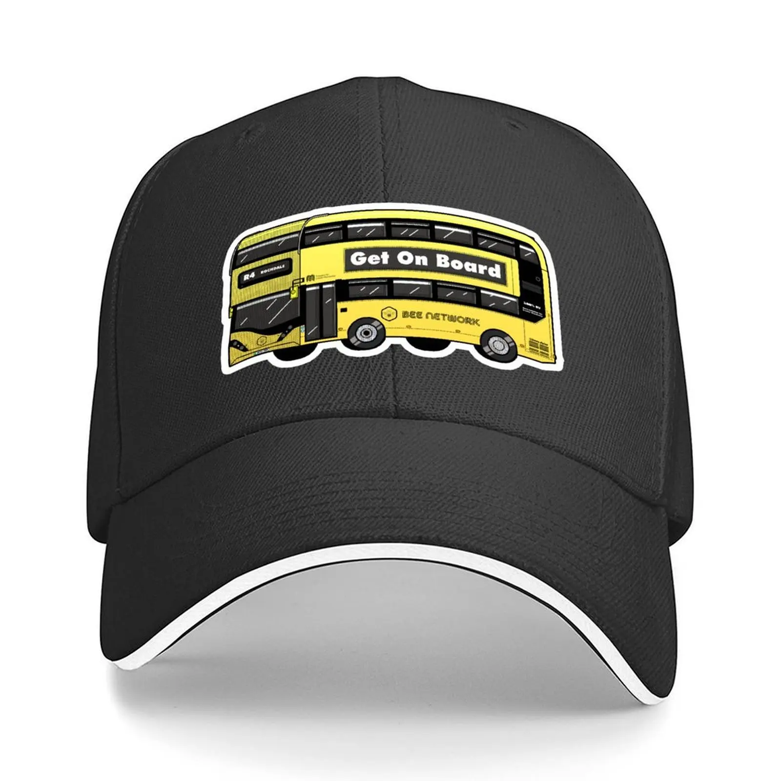 

Transport for Greater Manchester, Bee Network yellow bus Baseball Cap foam party Hat derby hat Mens Caps Women's