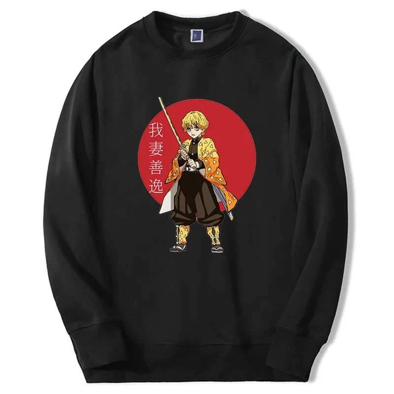 anime hoodies men women zenitsu Manga Hot anime graphic sweatshirt oversize fashion pullover men hip hop moletom