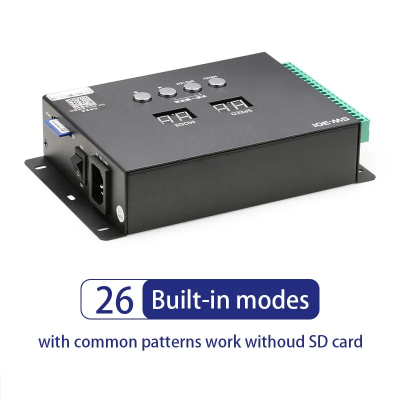 SW-301U 5CH output DMX512 programmable pixel light controller, UCS512 TM512 SM16512 Hi512 one key address writer