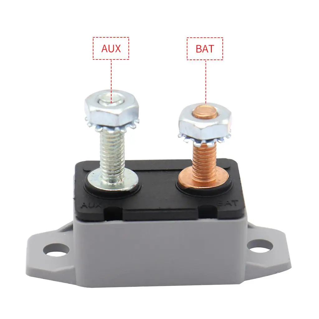 

15A Automatic Reset Circuit Breaker with IP66 Waterproof Cover for Boat Car Truck Bus Battery Fuse