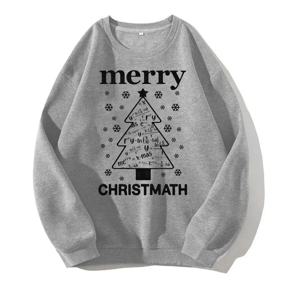 New in Hoodies & Sweatshirts  Merry Christmath Math Christmas Tree Xmas Mathematics Christmas Funny Winter Long Sleeve  Y2k Tops
