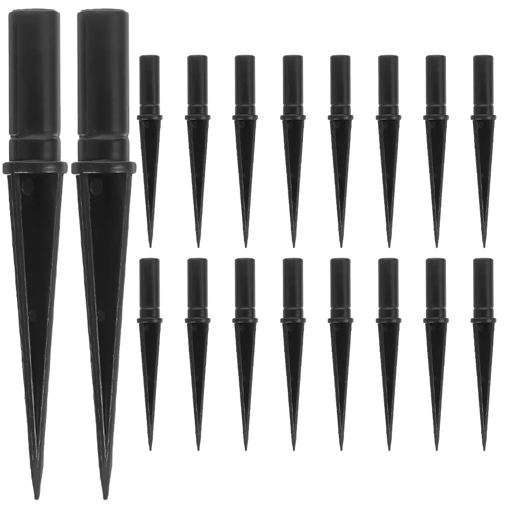 25Pcs Ground Stake Plastic Replacement for Solar Light Parts Weatherproof Stable Fix for Garden Path Lawn Landscape Lamps