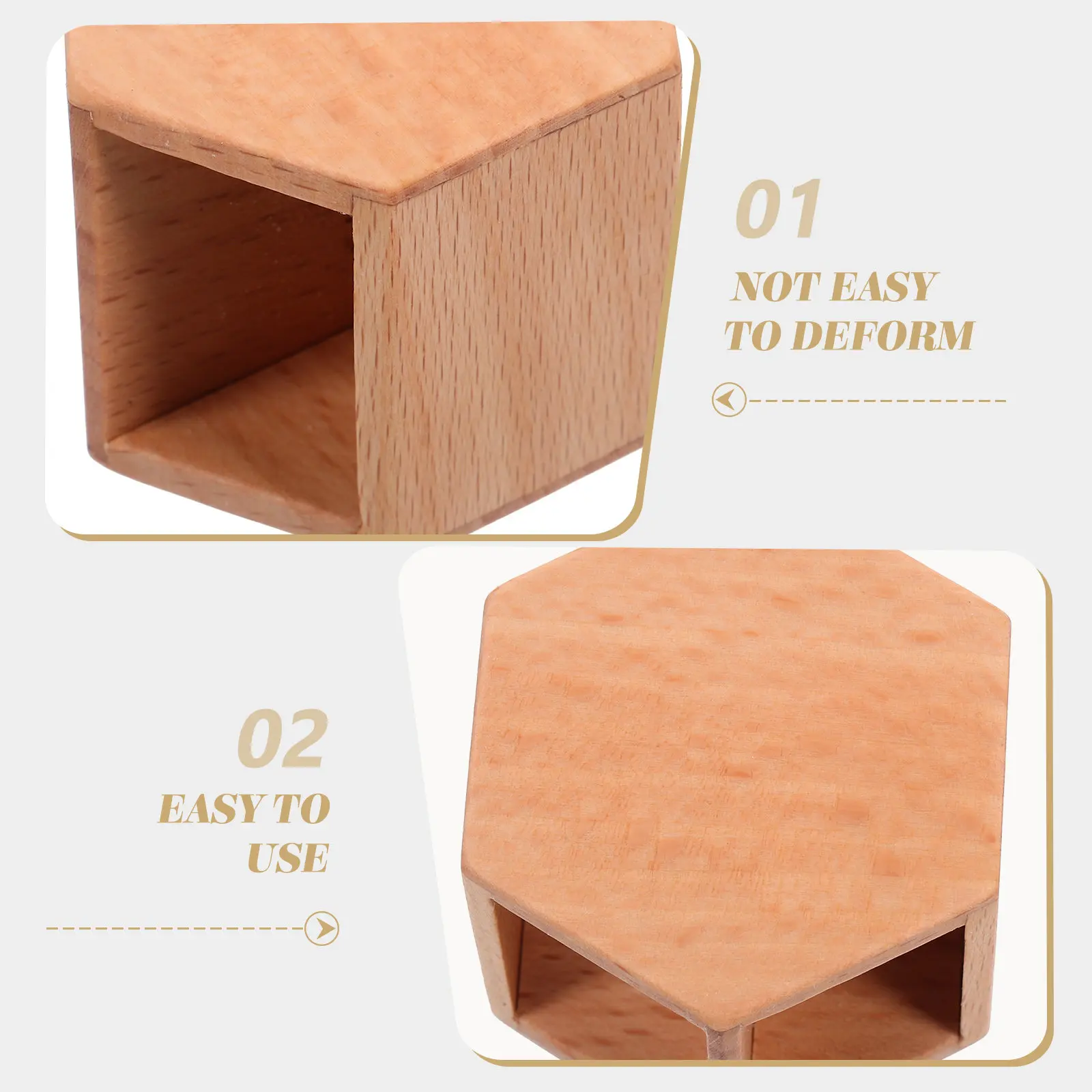 Wooden Mini Tea Table for Dollhouse Miniature Furniture Collection Realistic Craft Prop DIY Decor Mini Side Table Home Display