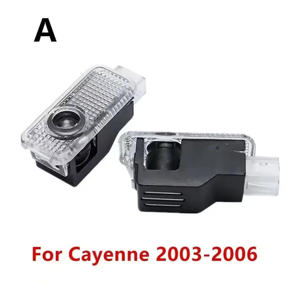 HD 2Pcs LED Car Door Projector Light For Porsche Cayman Panamera 970 971 Cayenne 911 957 955 958 Macan Boxster GTS Tayan 987 718