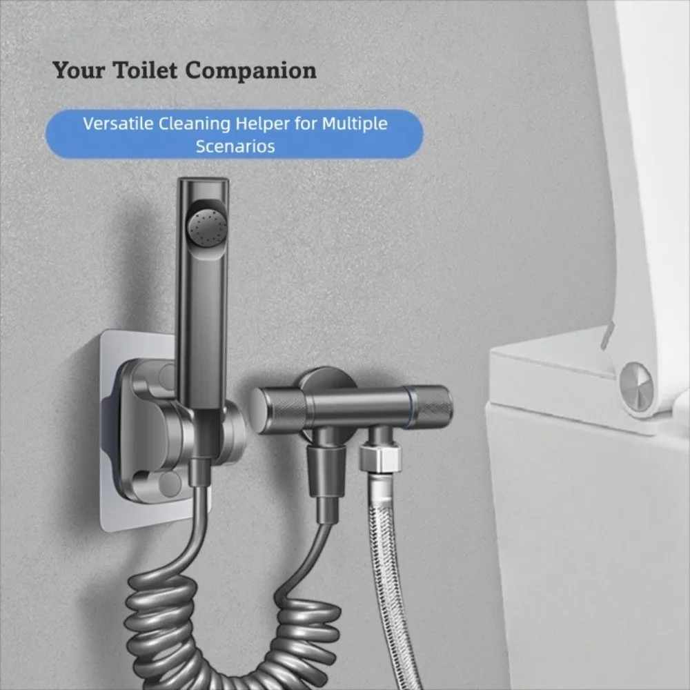 

ABS Handheld Bidet Sprayer Wall Bracket No Punch Toilet Bidet Faucet Self Cleaning Bathroom Bidet Spray Bathroom Toilet Cleaning