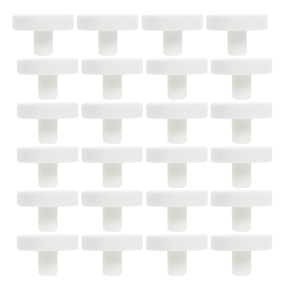 

25Pcs T-Shaped Ceramic Coral Base Stable Holder for Saltwater Aquarium Coral Rack Fish Tank Decoration