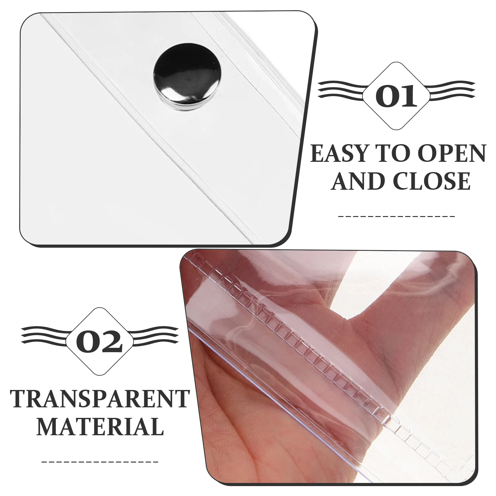 Transparent Purse Transparent Wallet Travel Toiletry Bag Purse Keychain Change for Case Pouch Pvc Aid Float