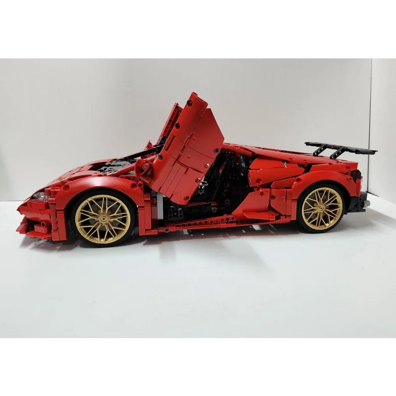 MOC-133820 Cool Scissor Door Supercar Building Block Model - 2992 Parts Interactive Toy Collectible Ornament Creative Gift