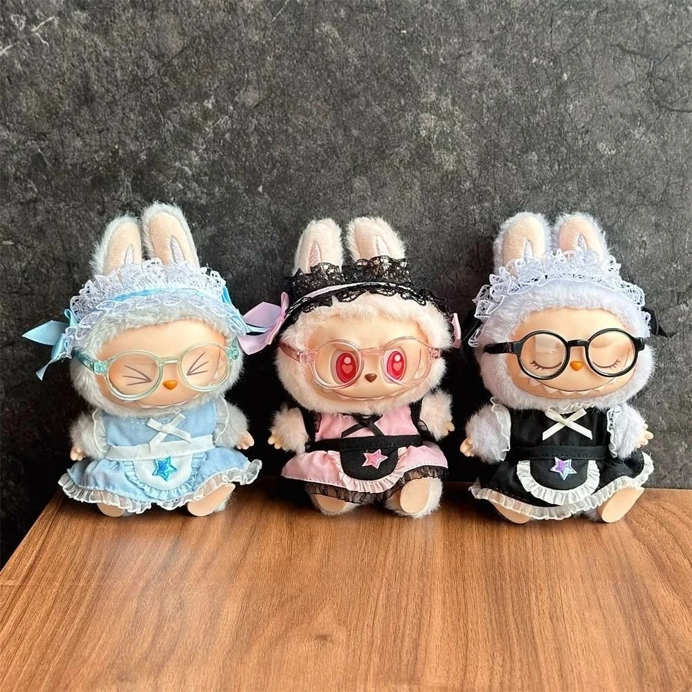 

New Doll Clothes Suitable for Labubu V1 V2 V3 Doll Maid Skirt Suit Cartoon Peripheral Accessories Dress Up Doll Clothes DIY Gift