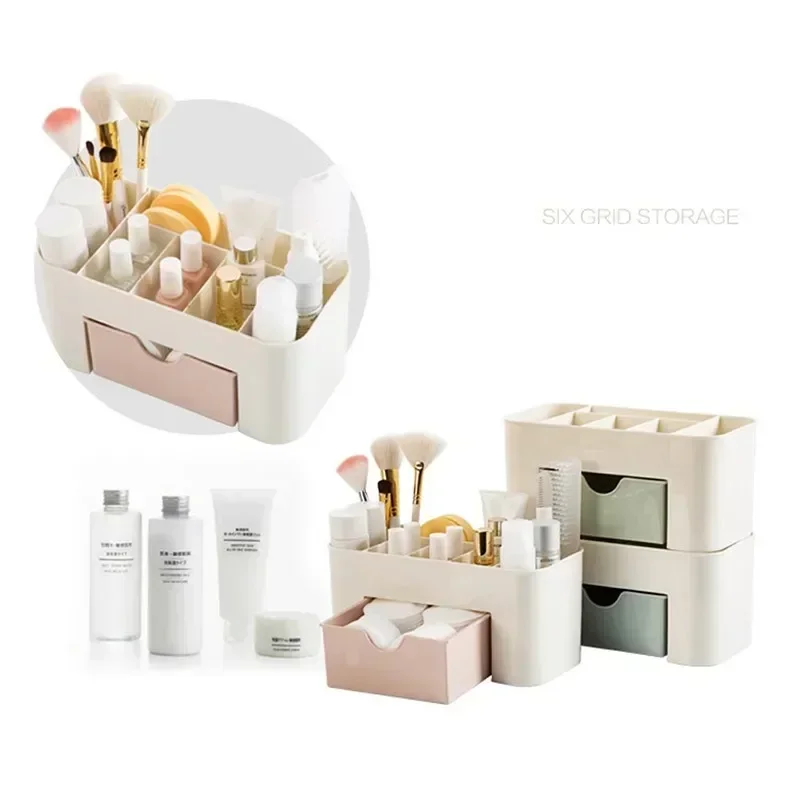 Nail Storage Box Container Cotton Swab Storage Box Accessories Cleaning Desktop Tools Multifunctional Jewelry Box Cosmetic Stor