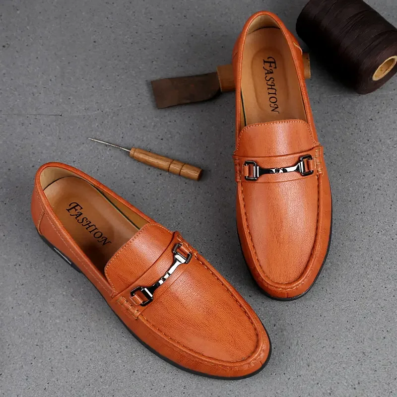 

Men's daily loafers casual leather shoes driving shoes new Doudou men's shoes outdoor lazy one pedal