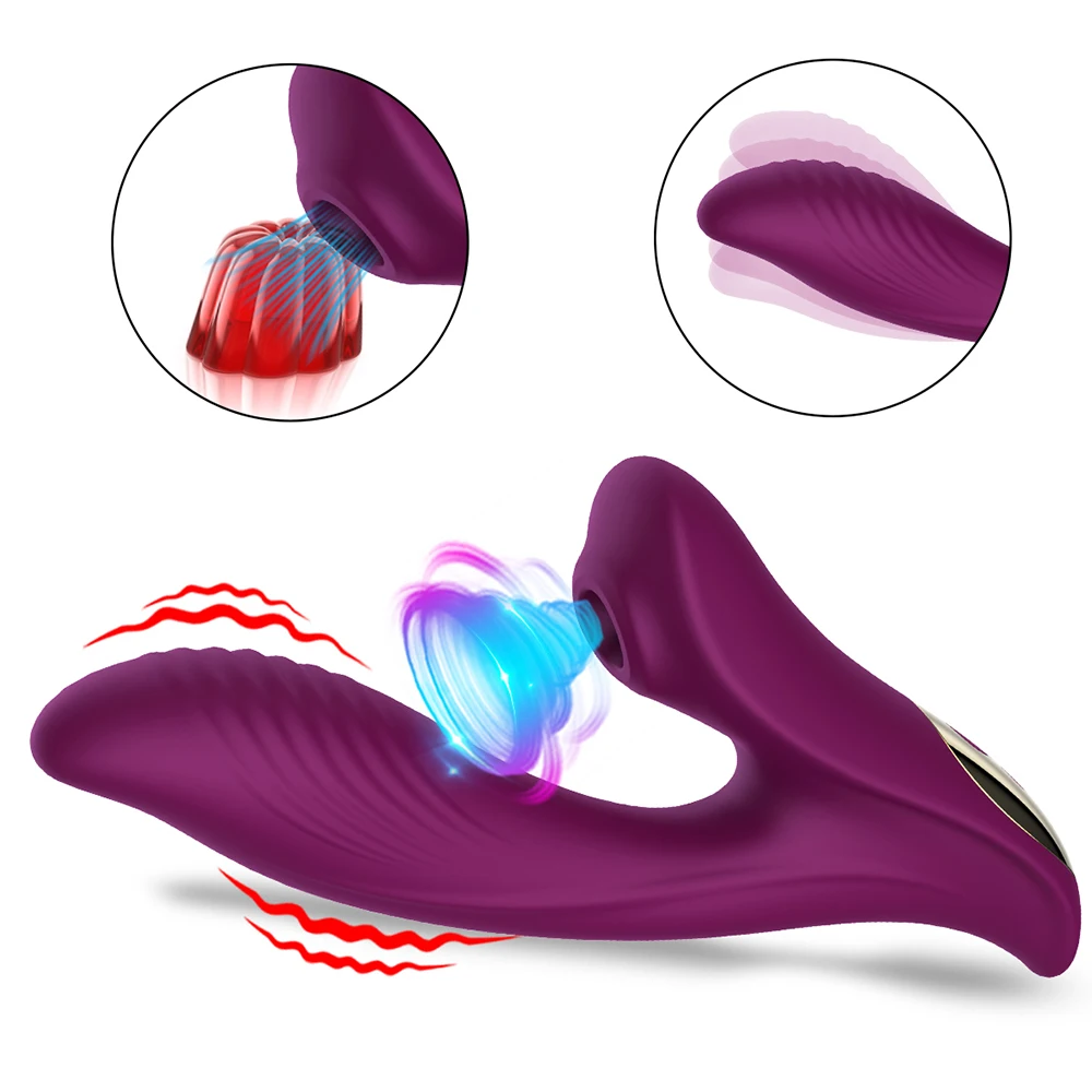 2 في 1 مص G-بقعة هزاز للنساء البظر مصاصة الجنس عن طريق الفم شفط البظر تحفيز الإناث الاستمناء المثيرة الجنس لعب #1