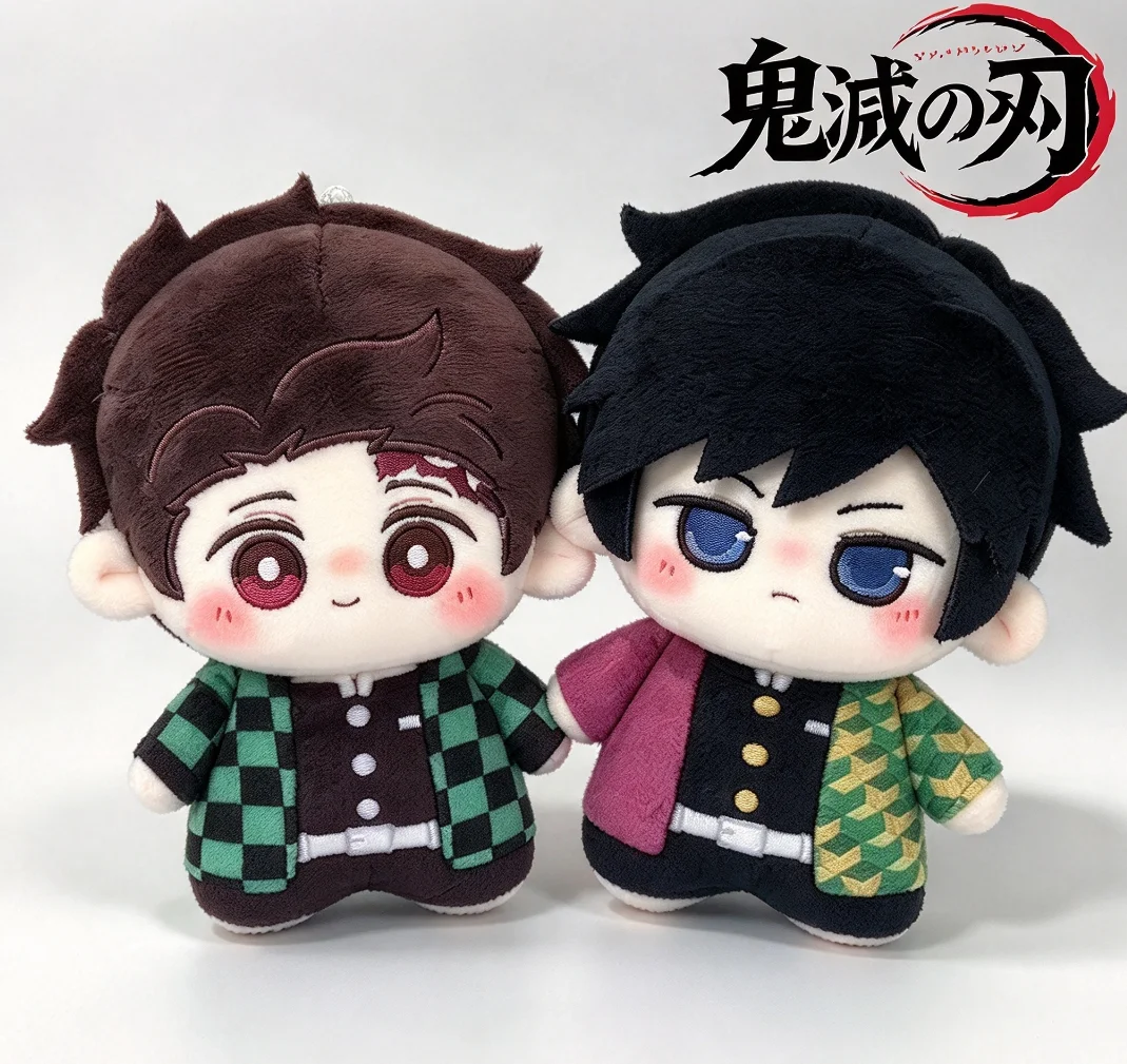 Demon Slayer: Kimetsu No Yaiba Anime Surrounding Tomioka Giyuu Tanjiro 10cm 3D Printed Cotton Doll Cute Plush Toy Pendant Gift