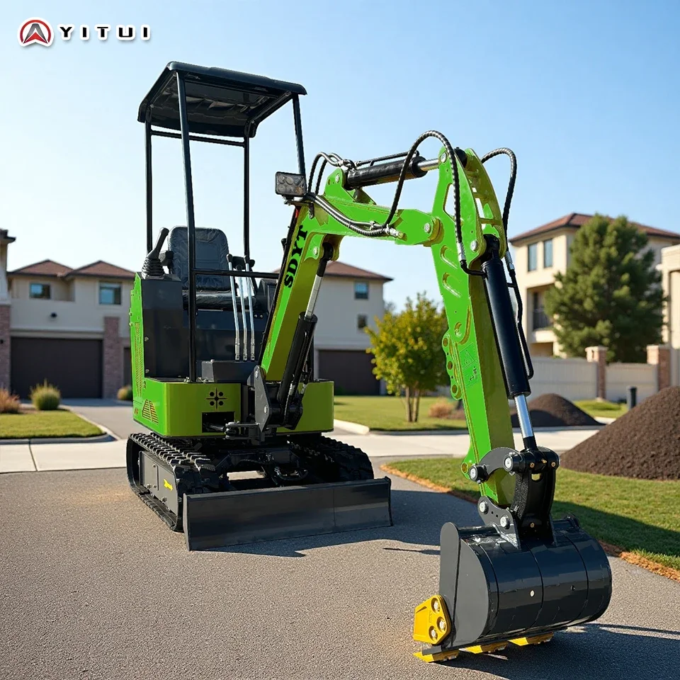 تخصيص 1.5 طن حفارة صغيرة الديزل حفارة صغيرة حفار زاحف مع المرفقات قواطع المنتزع للمزرعة Epa معتمد