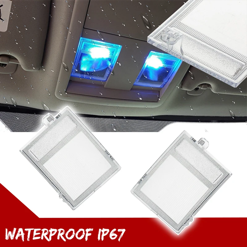 2PCS Car Interior Overhead Front Console Light Cover For Jeep Grand Cherokee Liberty & For Dodge Magnum Charger Challenger Nitro