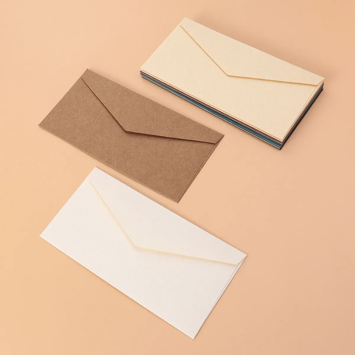 

12Pcs Vintage Style Kraft Envelopes Wedding Party Invitation Envelopes Handwritten Sincere Touch Rustic Aesthetic Stationery Set