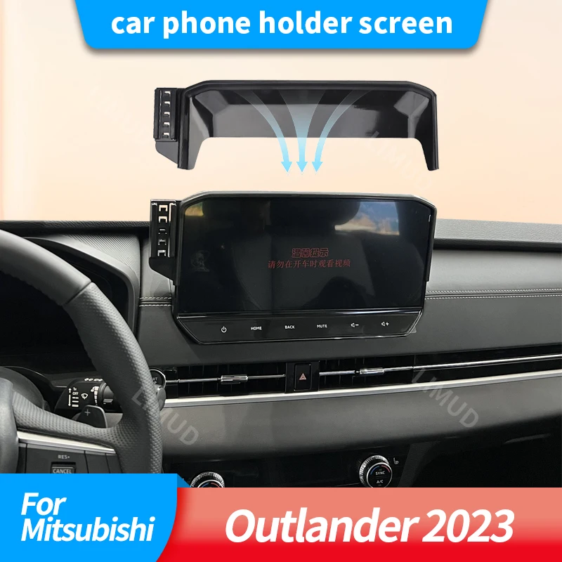 Auto-Handyhalterung für Mitsubishi Outlander 2023 für die Navigation mit dem Mobiltelefon sorgt für Fahrsicherheit, Autozubehör.