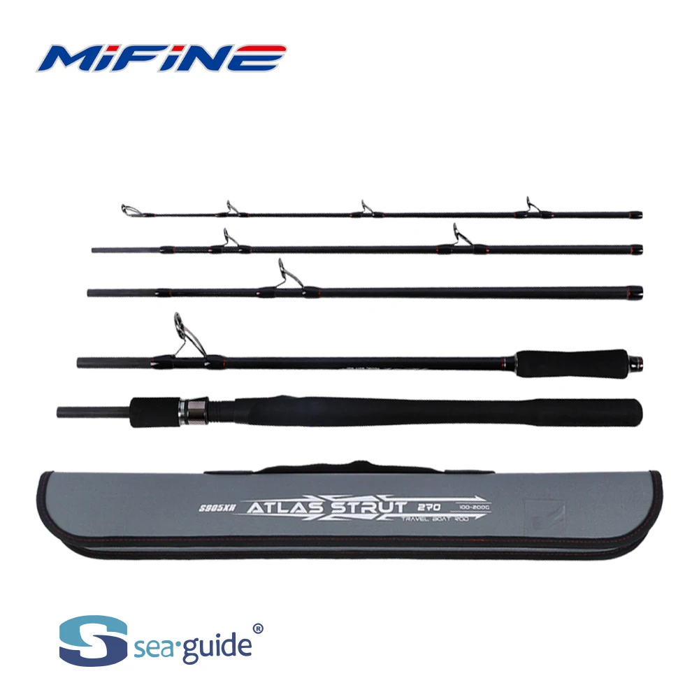 

MIFINE ATLAS STRUT TRAVEL BOAT Fishing Rods 24T Carbon Fiber CW 100-200G XH Tubular Tips for Travel Boat Carp Fishing Poles