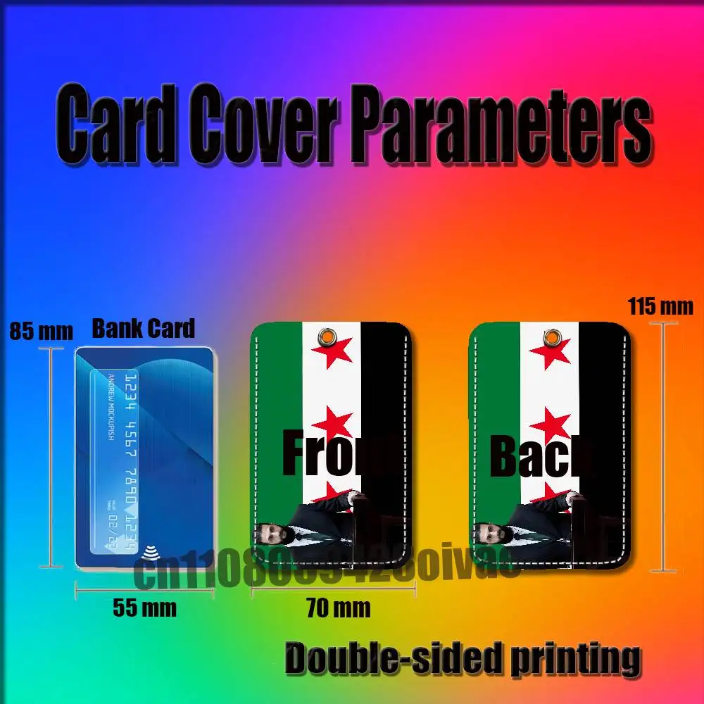 アハマド・ヒュースイン・アル・シャラ（シリア人）用IDクリップ、クレジットカード、銀行カード、バッグ、バス、食事カードホルダー、カバー、ポケットデコレーション、キーホルダー