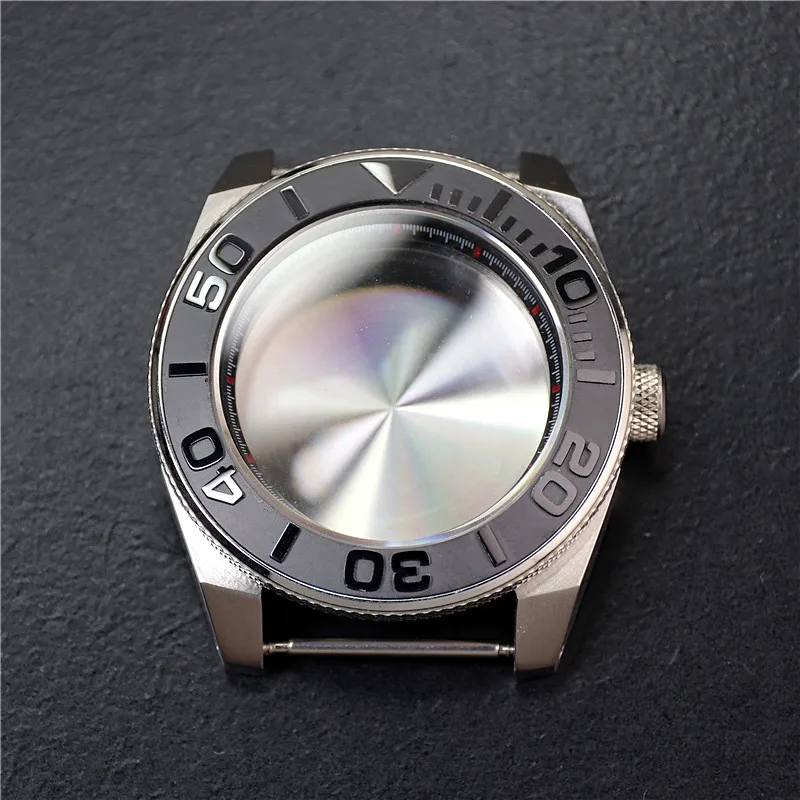 

Yacht Design 43mm 316L Steel Watch Case Ceramics Insert Bezel Sapphire Glass 10ATM Waterproof for NH35/NH36 Movement seiko mod