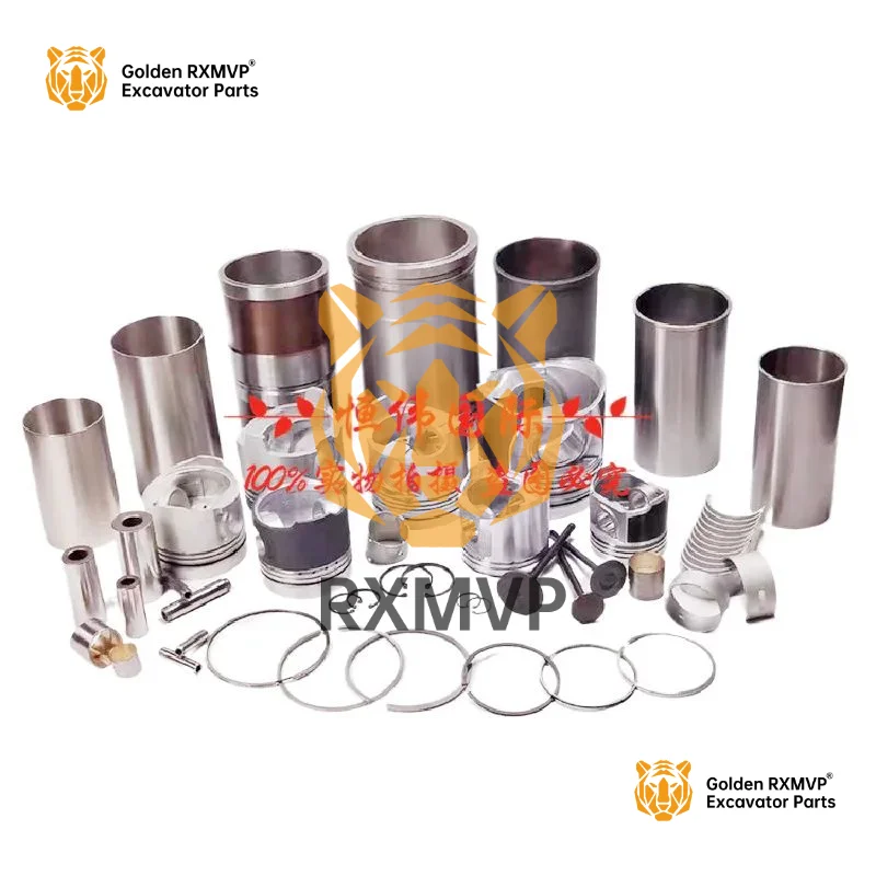 For Komatsu Pc 60-7-70-8-120-6 Cummins 4d95/4d102/6d95 Four Matching Piston Excavator Accessories