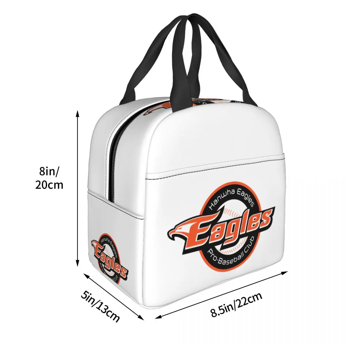 Hanwha Eagles Baseball Team Sport Lover Insulated Lunch Bags Cooler Bag Reusable Leakproof Tote Lunch Box Food Handbags Beach