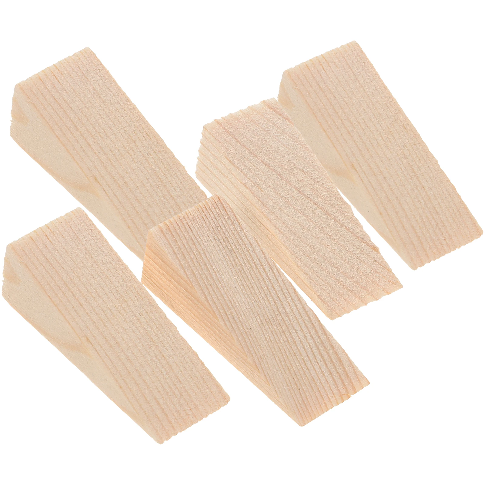 

5pcs Wood Triangle Home Office Home Stopper Baby Safety Non Slip Heavy Duty Door Stopper Door Holder Hardware