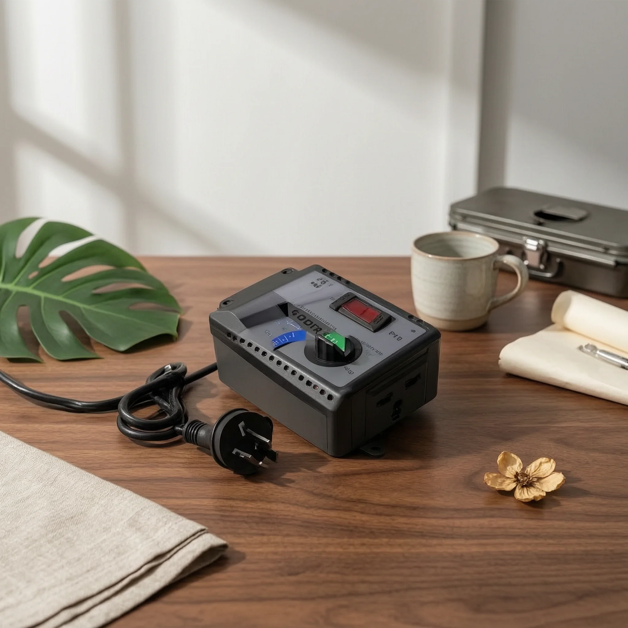 AC Speed Control with Digital Display Adjustable Rotary Knob Compact Stable Variable Controller for Fan and Tool Projects