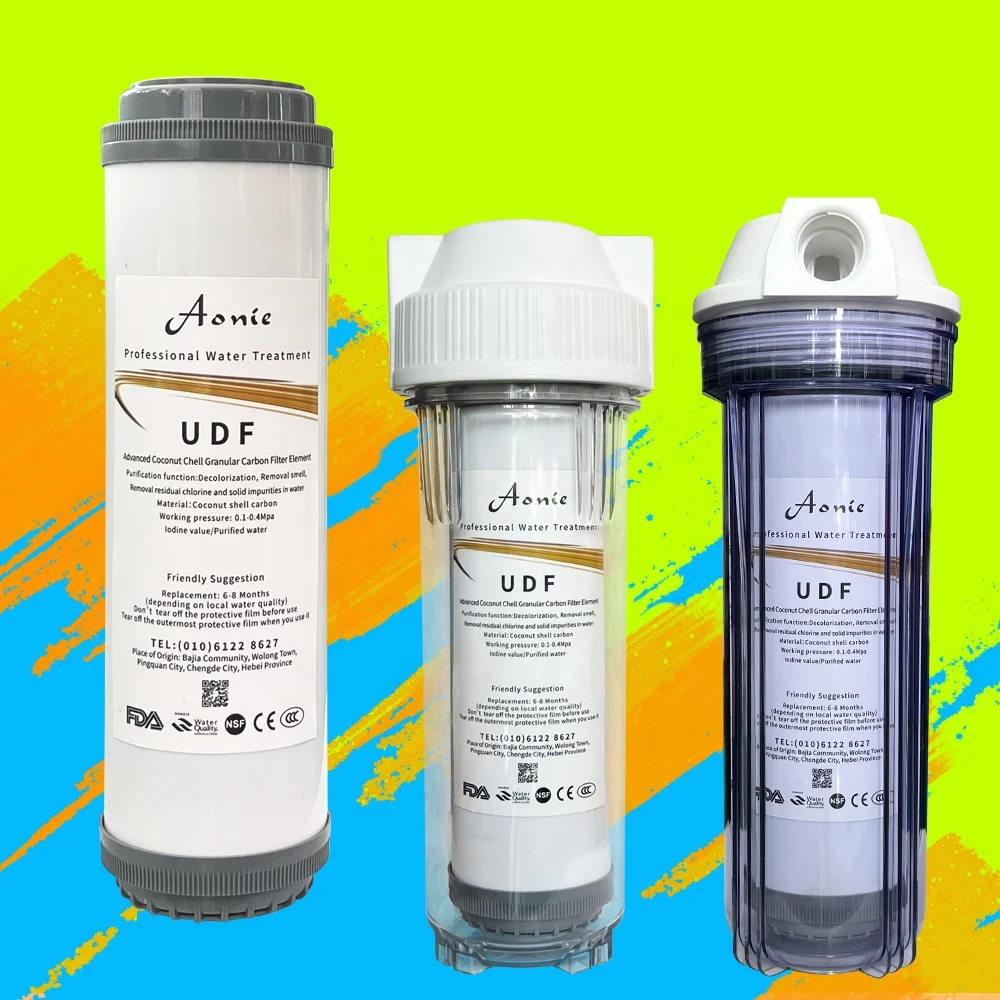 STLF 고품질 UDF/CTO 10인치 정수 필터 카트리지 전처리 활성탄 필터 요소