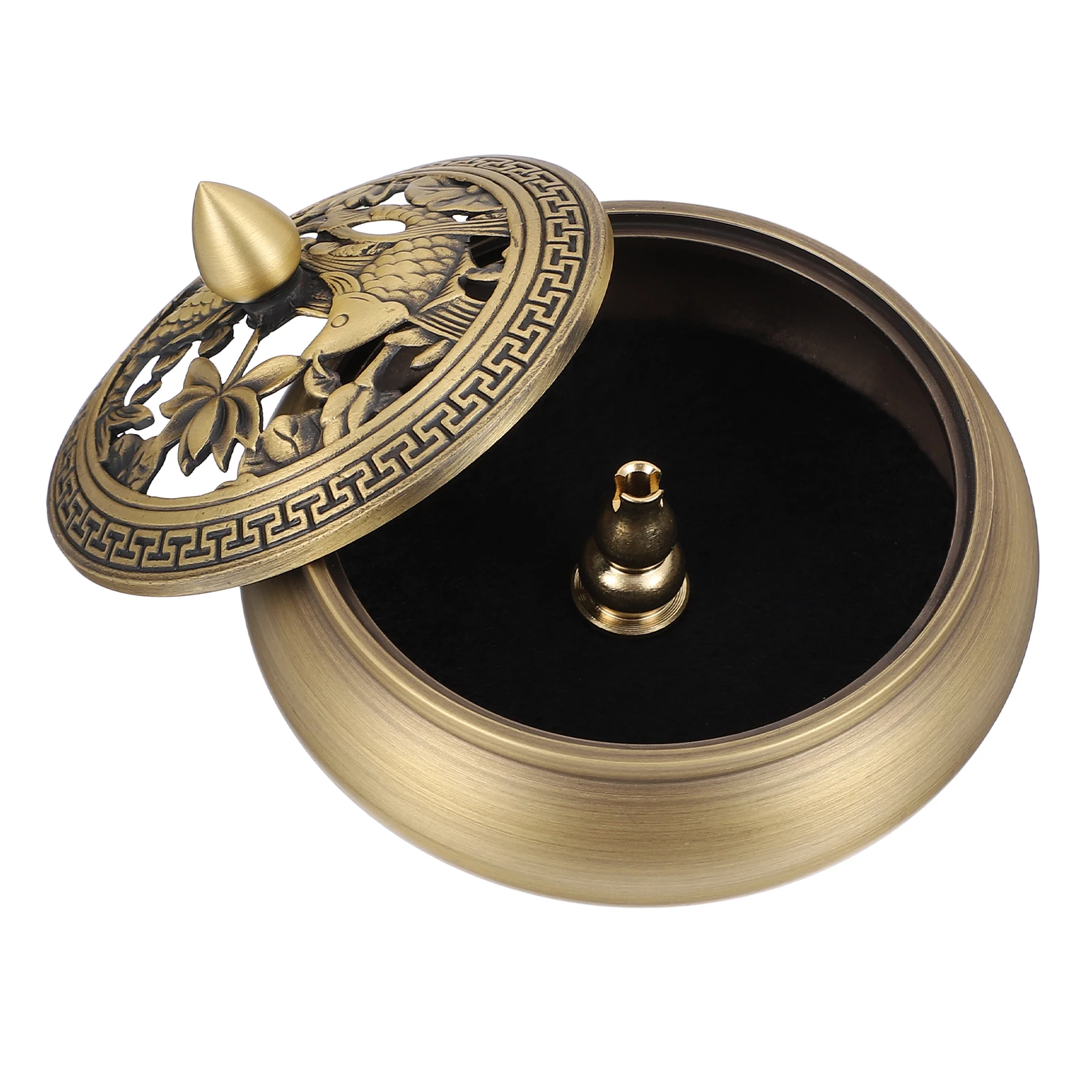 

Incense Burner Copper Creative Censer Decoration Creative Censer Decoration Vintage naments Sturdy Aroma Stove Home