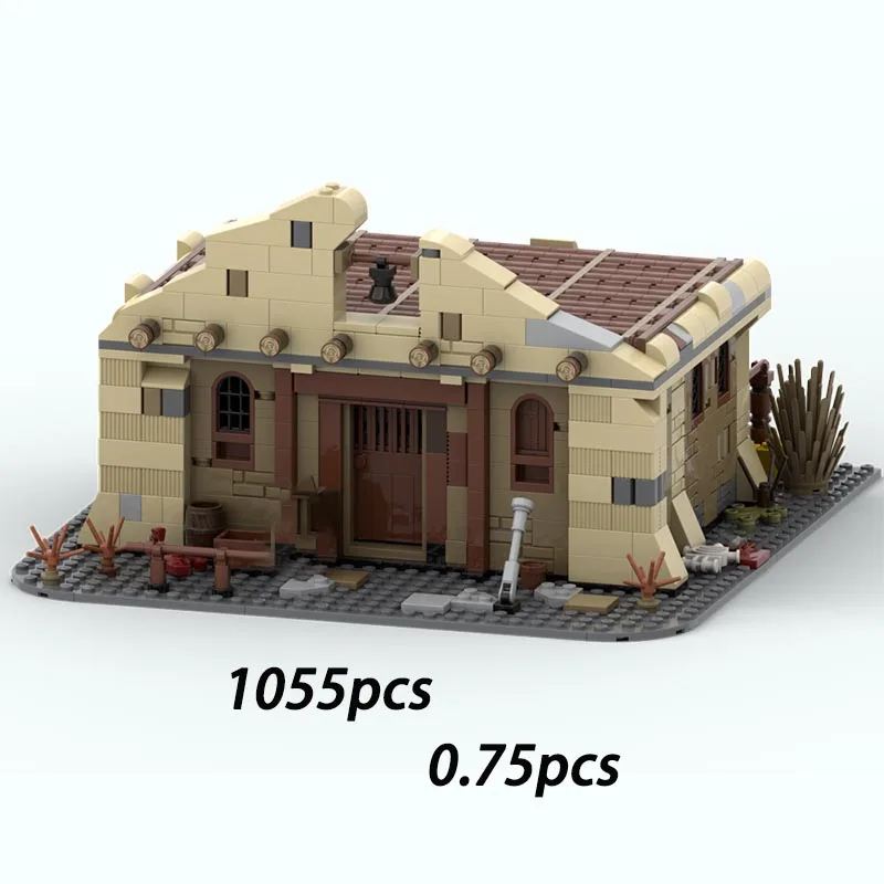 بقعة MOC-112429 141949 119111 اللبنات السماء المرصعة بالنجوم فيلم الصحراء منزل نموذج لتقوم بها بنفسك تجميع الطوب منزل نموذج قاعدة المعركة